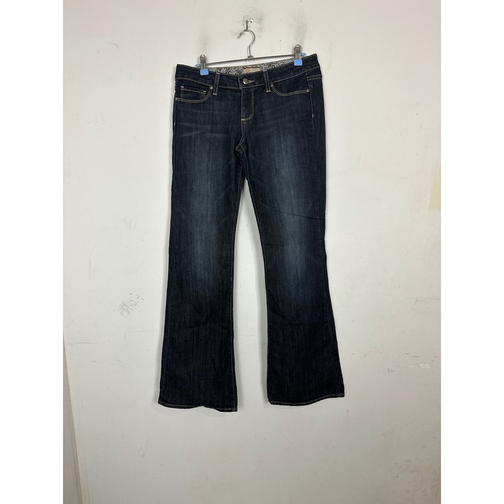 Paige Premium Denim Canyon Boot Jeans Dark Wash Low Rise Bootcut Size 28 CB184